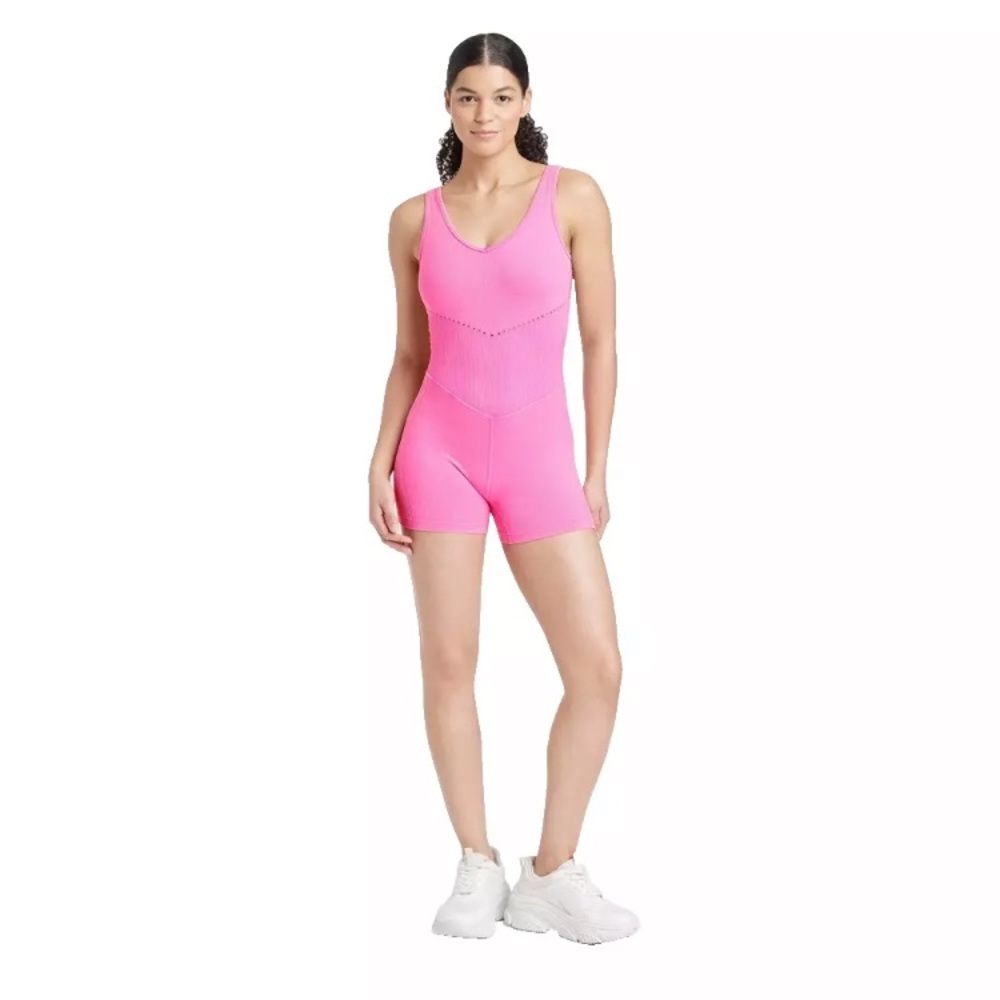 💜 JoyLab Women's Seamless Short Active Bodysuit  Size:XXL